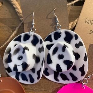 Cowgirl Hat Earrings